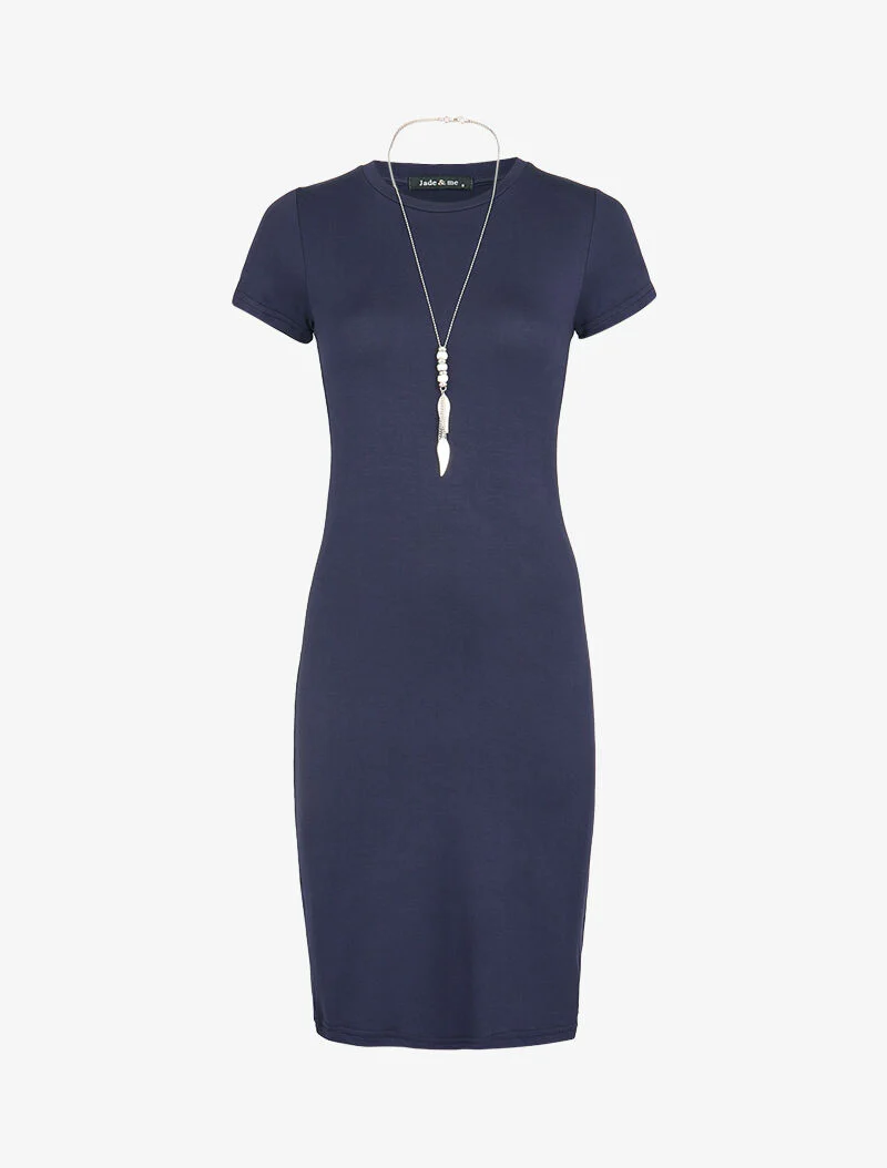 Robe t-shirt ajustée - marine