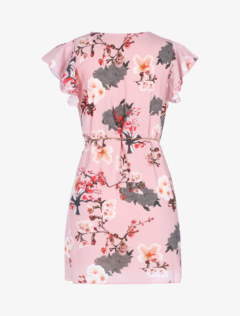 Robe trapèze à imprimé fleuri - rose - Image 2