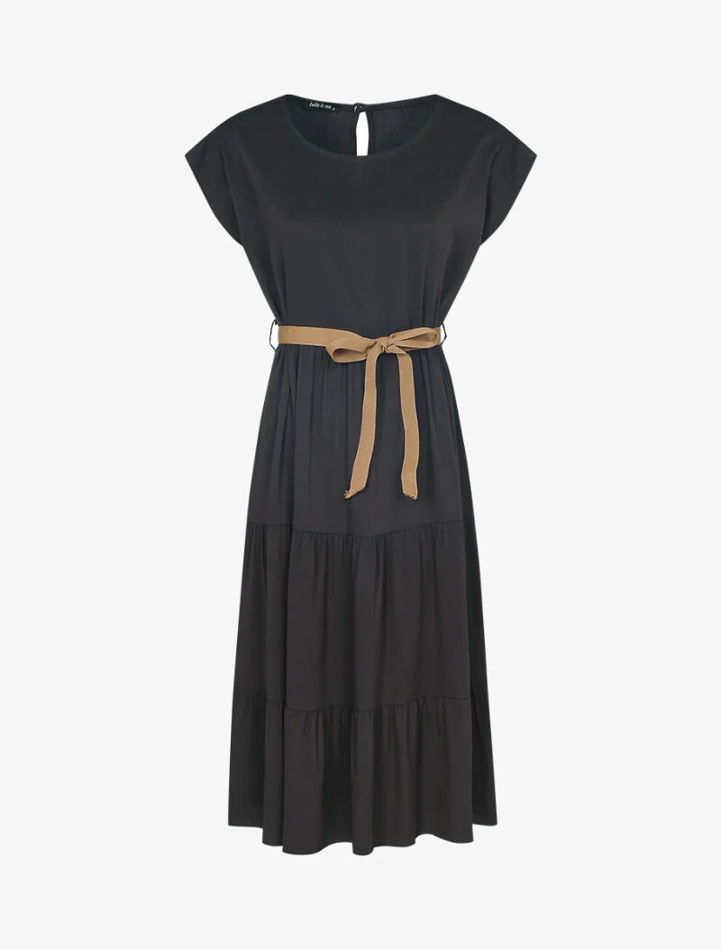 Robe trapèze basique - noir
