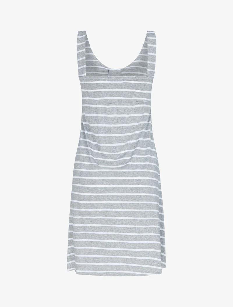 Robe trapèze style marinière - gris clair - Image 3