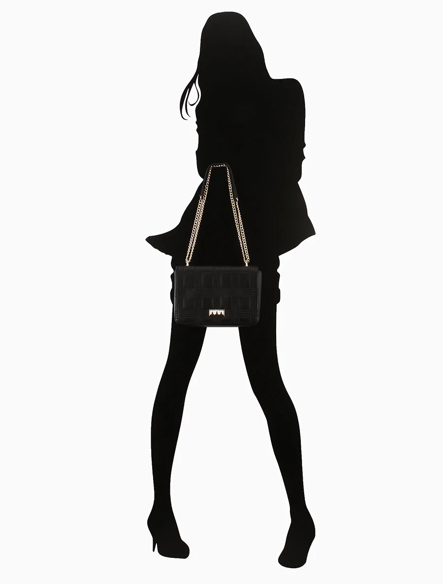 Sac à bandoulière Gabrielle - Noir - Image 5