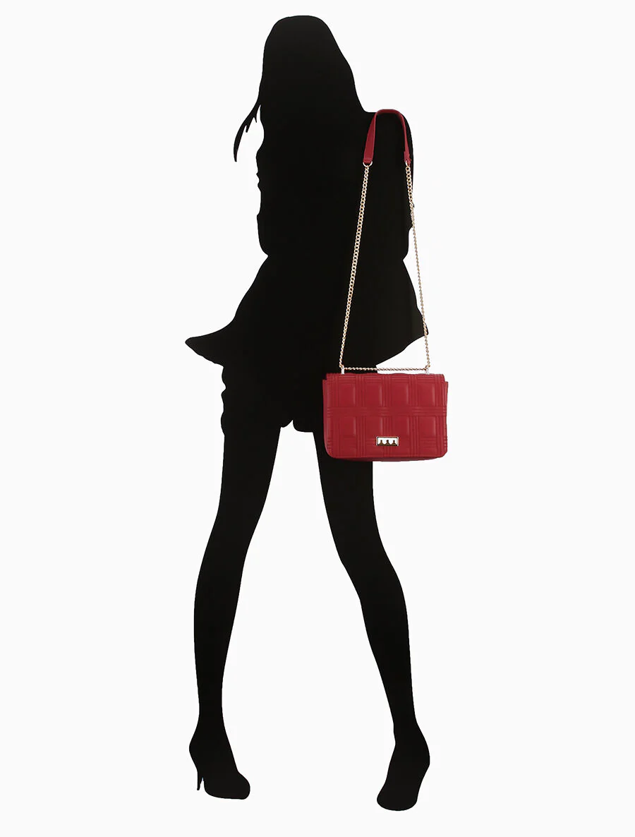 Sac à bandoulière Gabrielle - Rouge - Image 5