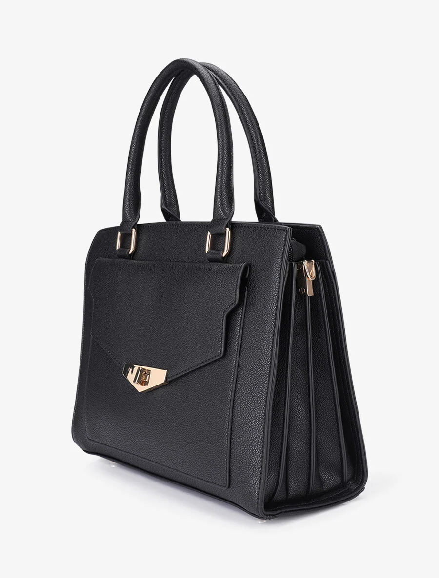 Sac à main Agathe - Noir - Image 2