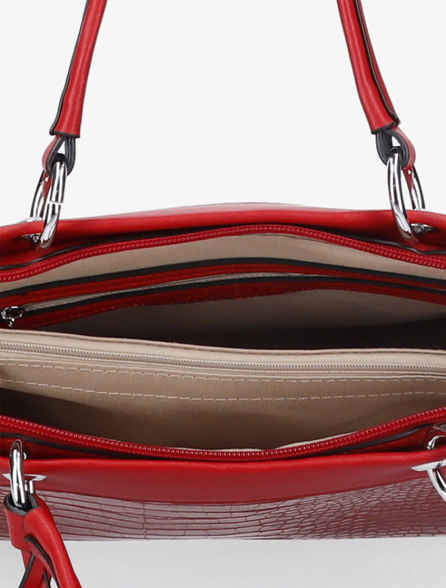Sac à main Antonia - Rouge - Image 6