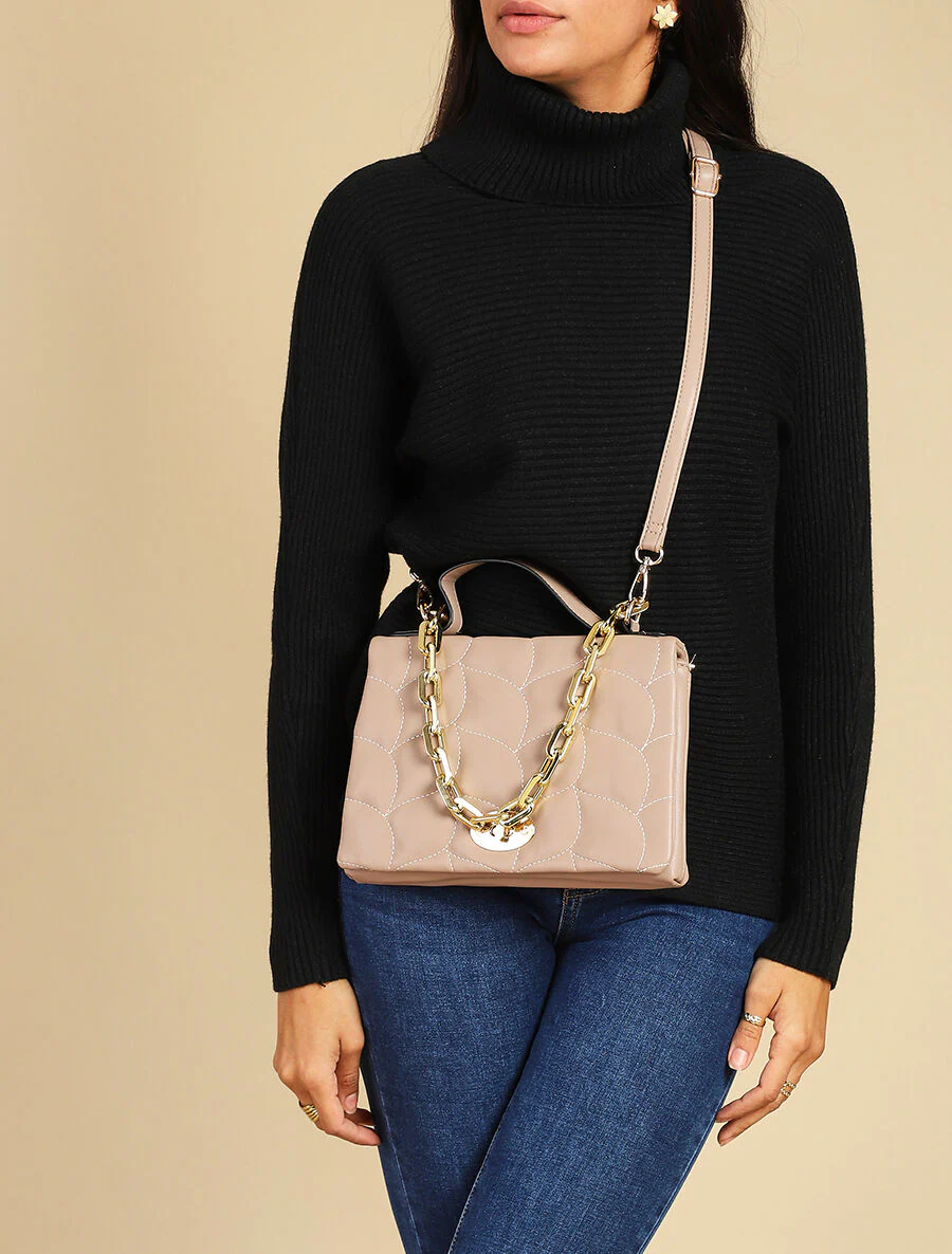 Sac à main Béatrice - Taupe - Image 7