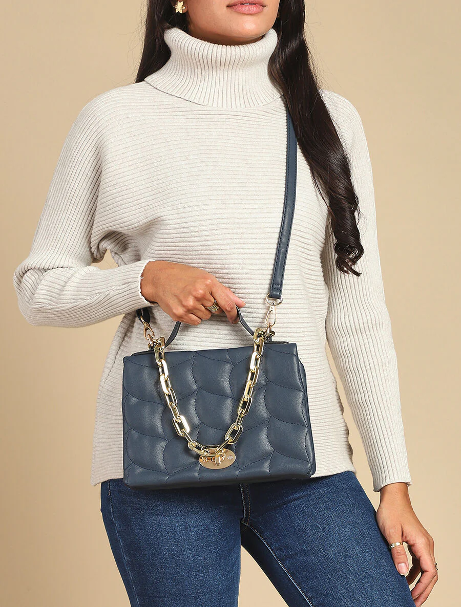 Sac à main Béatrice - Marine - Image 6