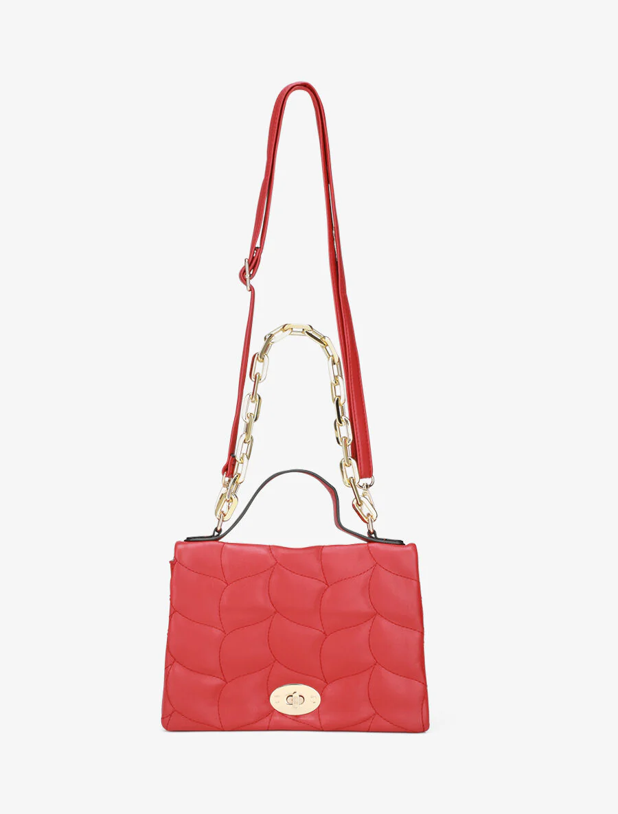 Sac à main Béatrice - Rouge - Image 5