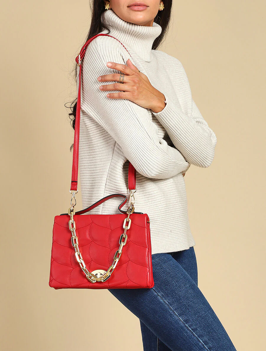 Sac à main Béatrice - Rouge - Image 7