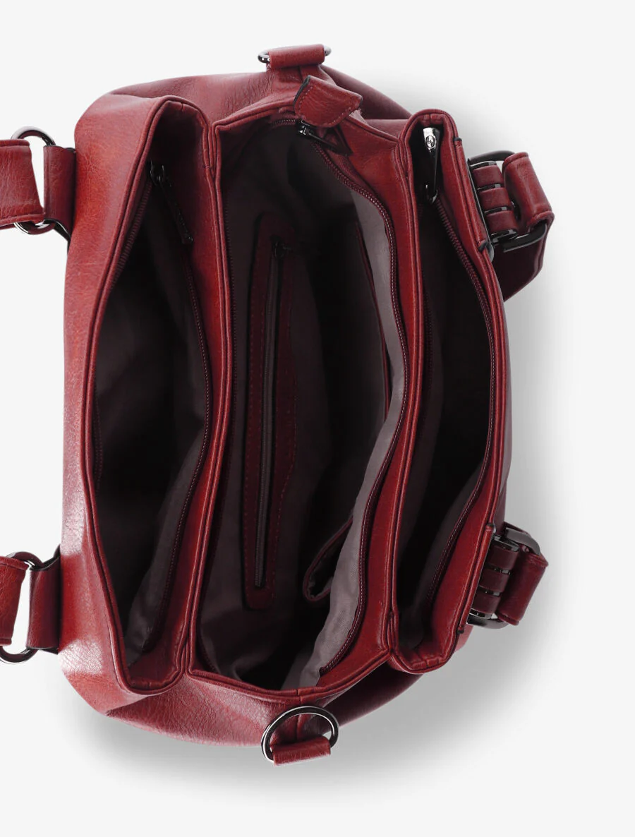 Sac à main Blanca - Rouge - Image 4