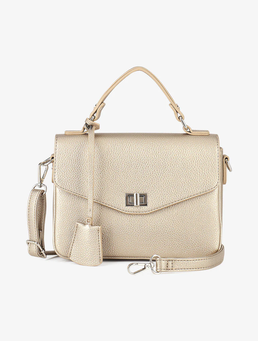 Sac à main Cléo - Taupe nacré
