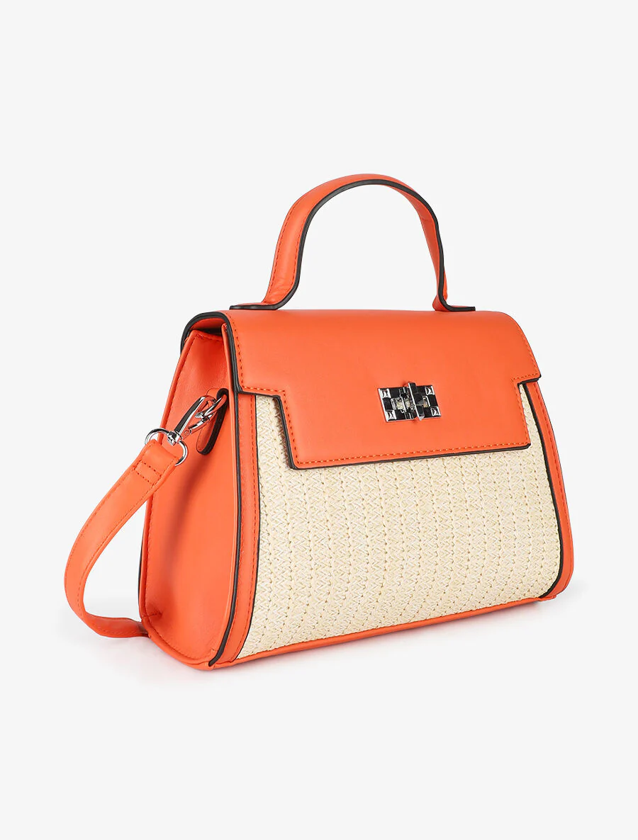 Sac à main Emmanuella - Orange - Image 3