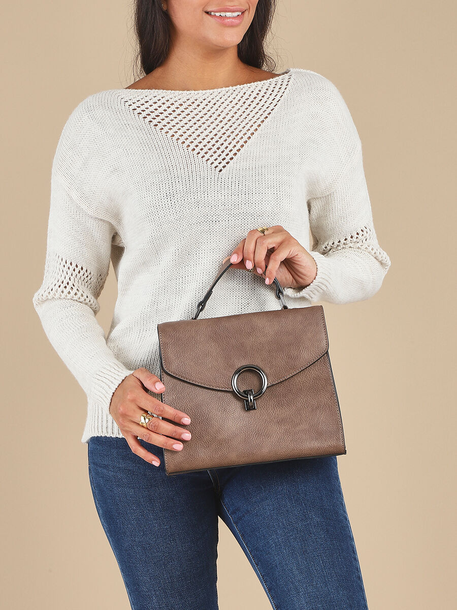 Sac à main Kalia - Taupe - Image 7