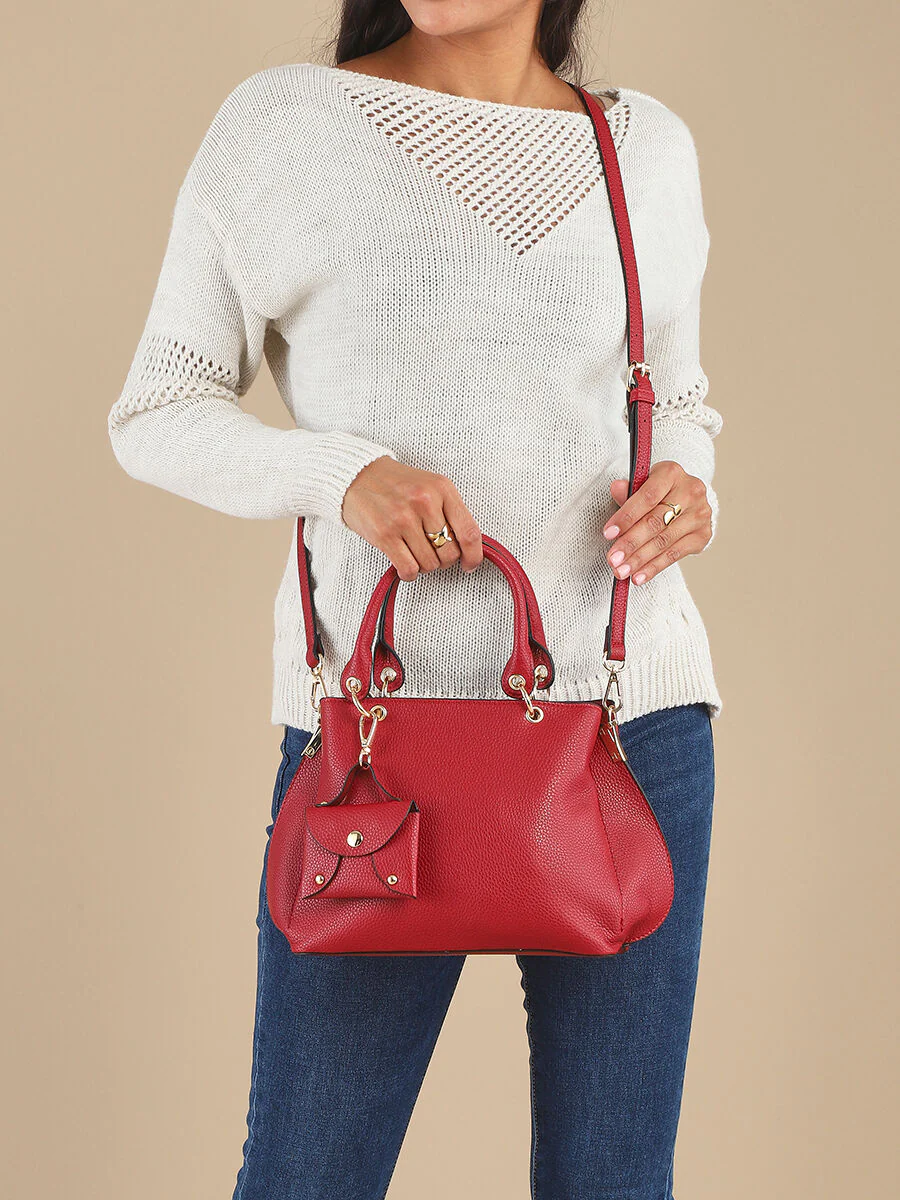 Sac à main Keli - Rouge - Image 7