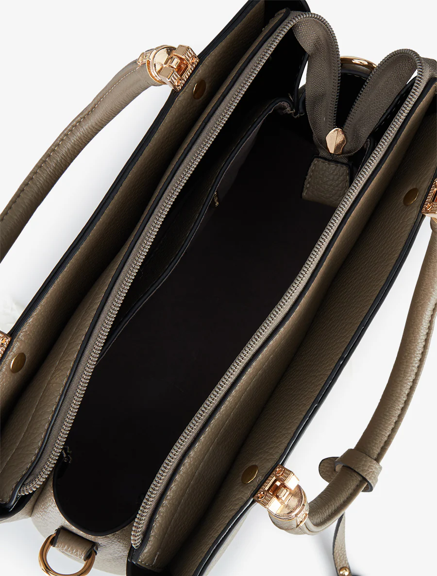 Sac à main Léandre - Taupe foncé - Image 4