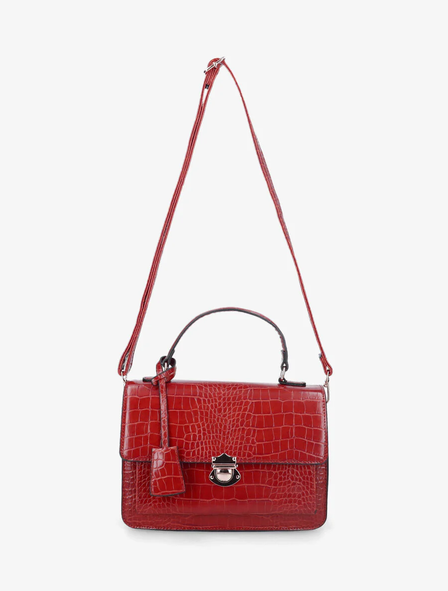 Sac à main Léo - Rouge - Image 3