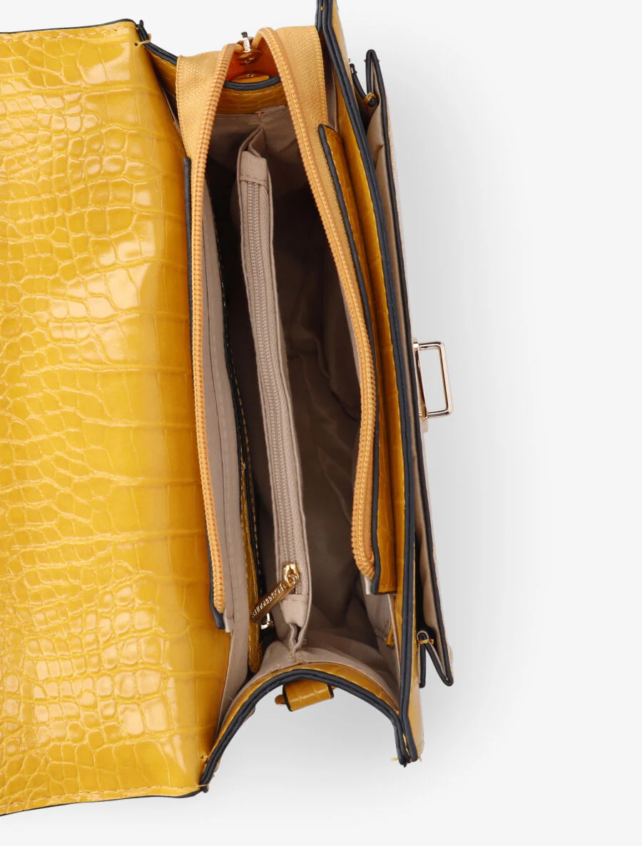 Sac à main Léo - Jaune - Image 4