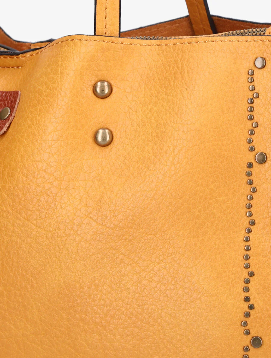 Sac à main Ludovine - Jaune moutarde - Image 4