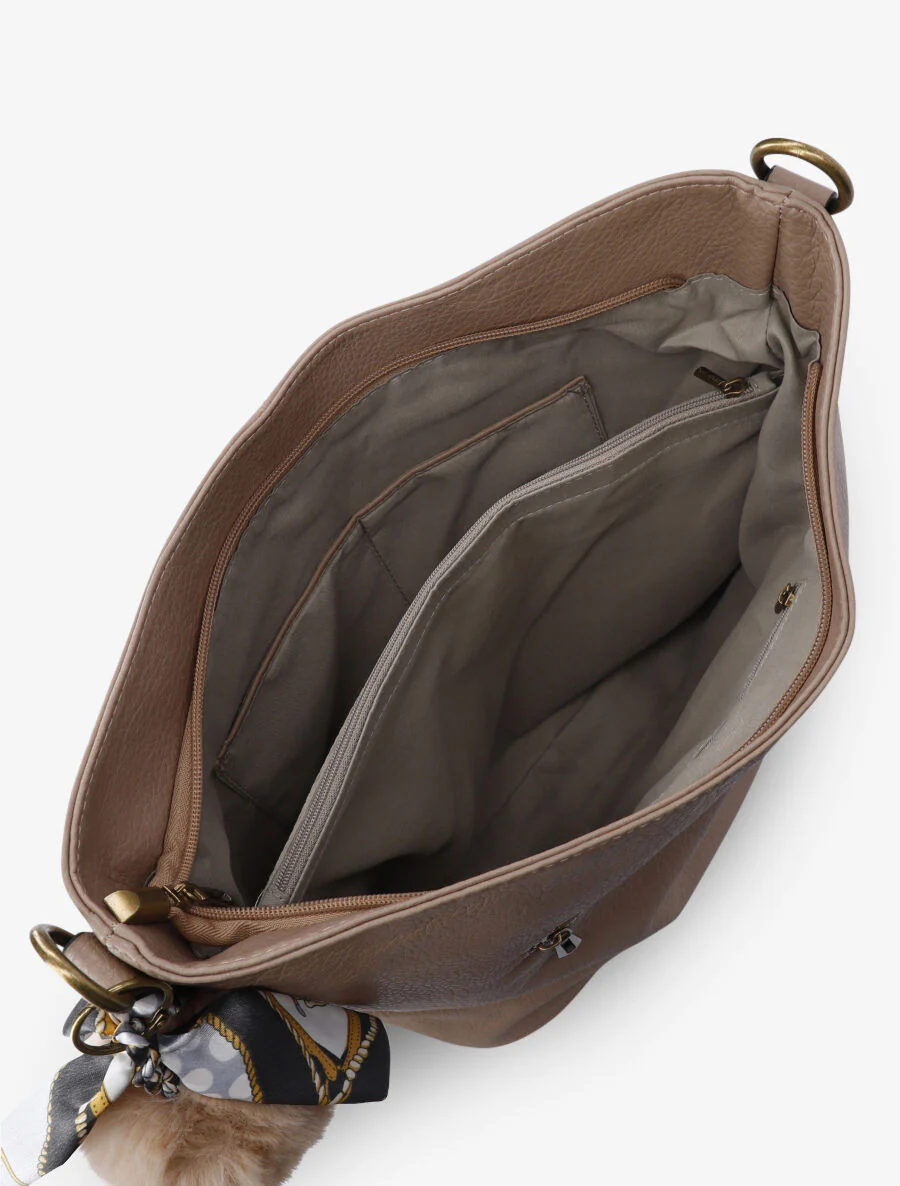 Sac à main Luna - Beige foncé - Image 4