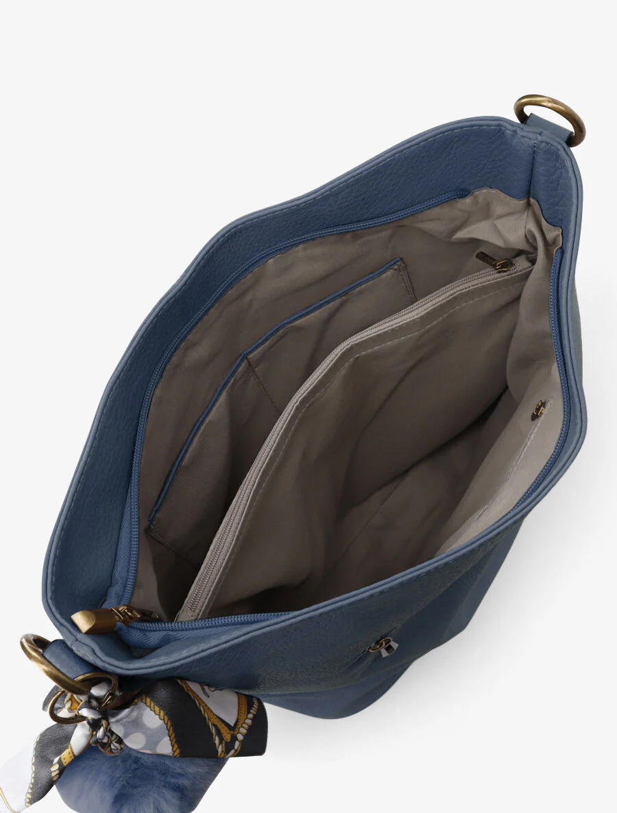 Sac à main Luna - Bleu gris - Image 4