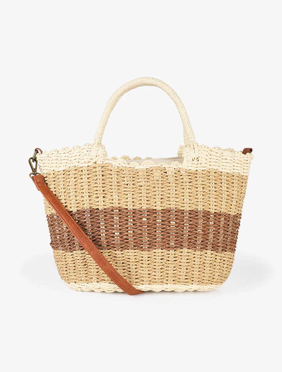 Sac à main Nana - Marron/beige