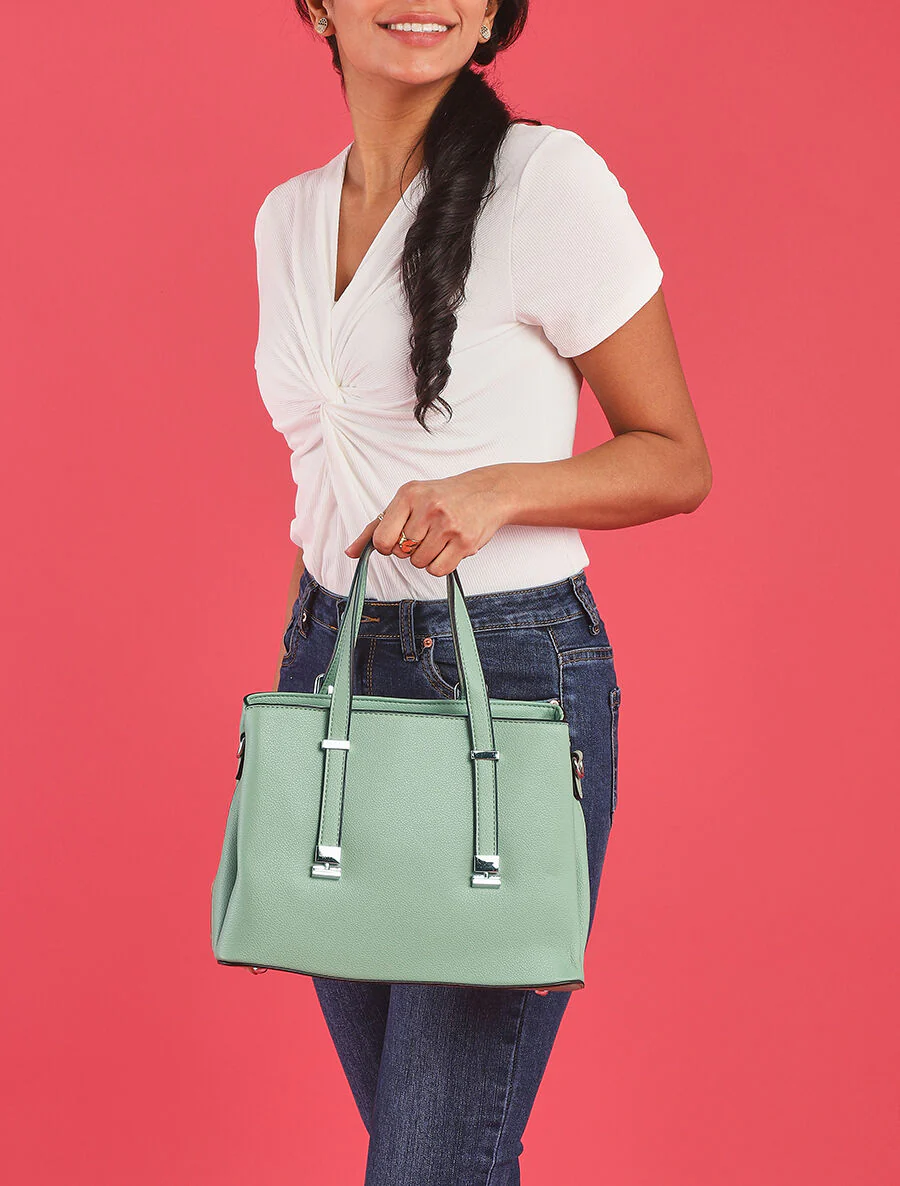 Sac à main Polina - Vert d'eau - Image 7