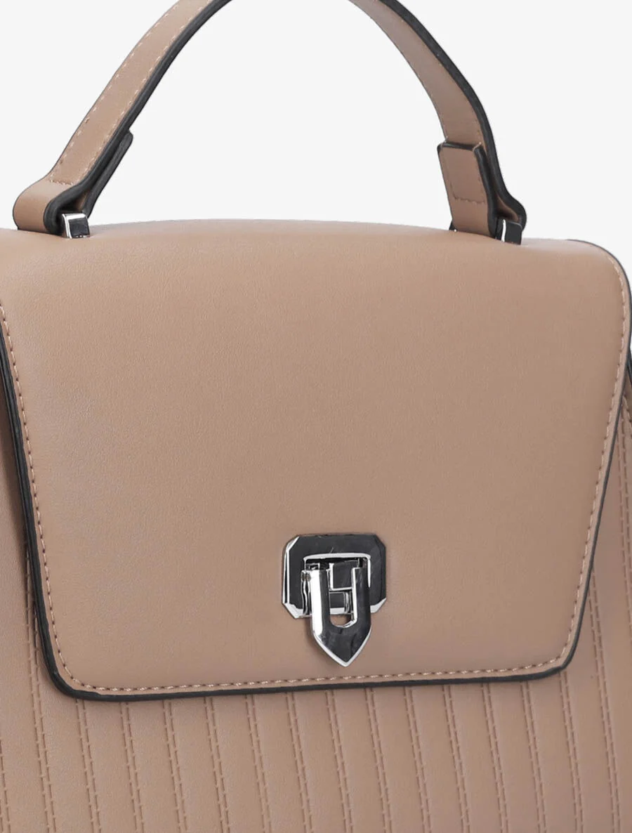 Sac à main Valérie - Taupe - Image 4