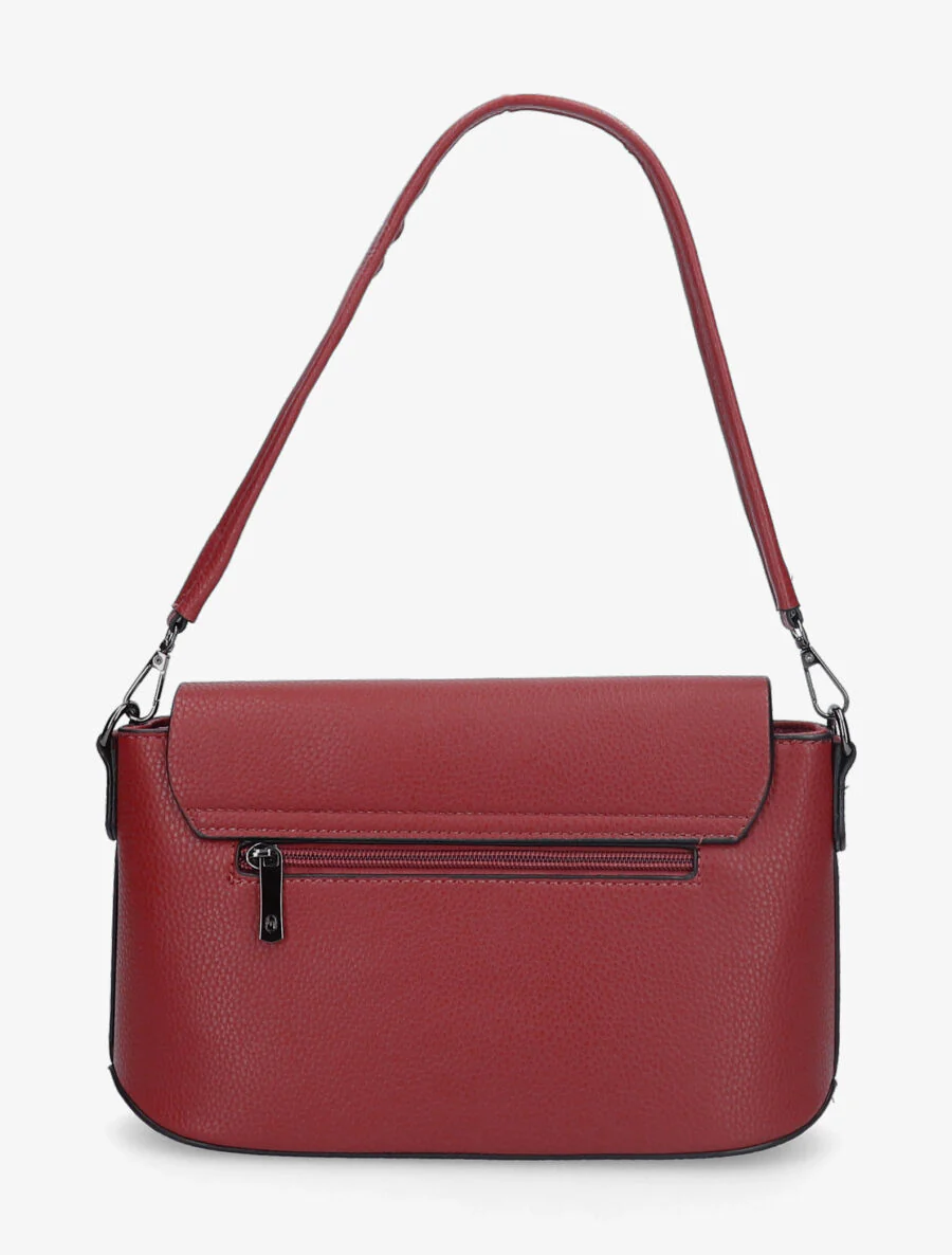 Sac baguette Roxane - Rouge - Image 2