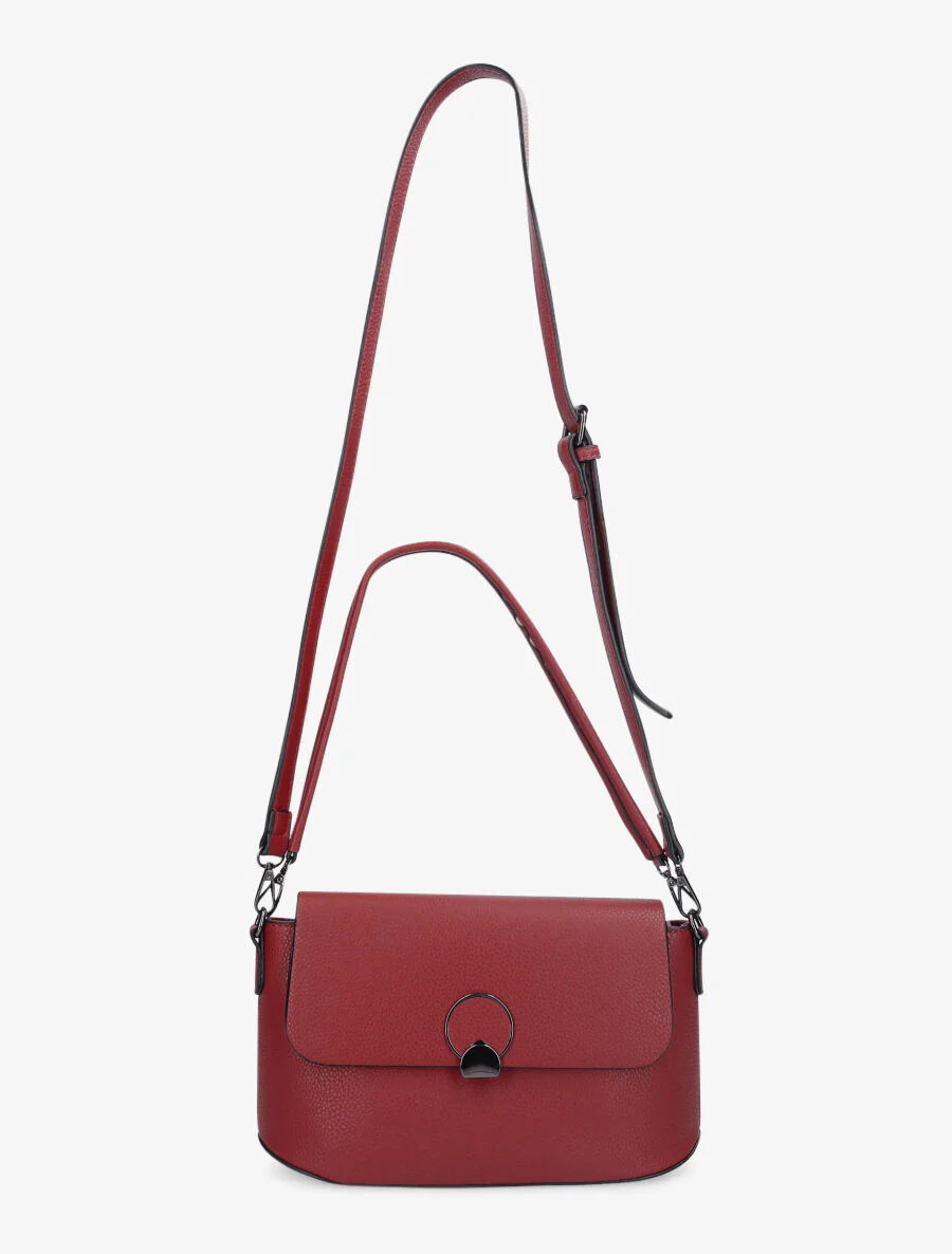 Sac baguette Roxane - Rouge - Image 3