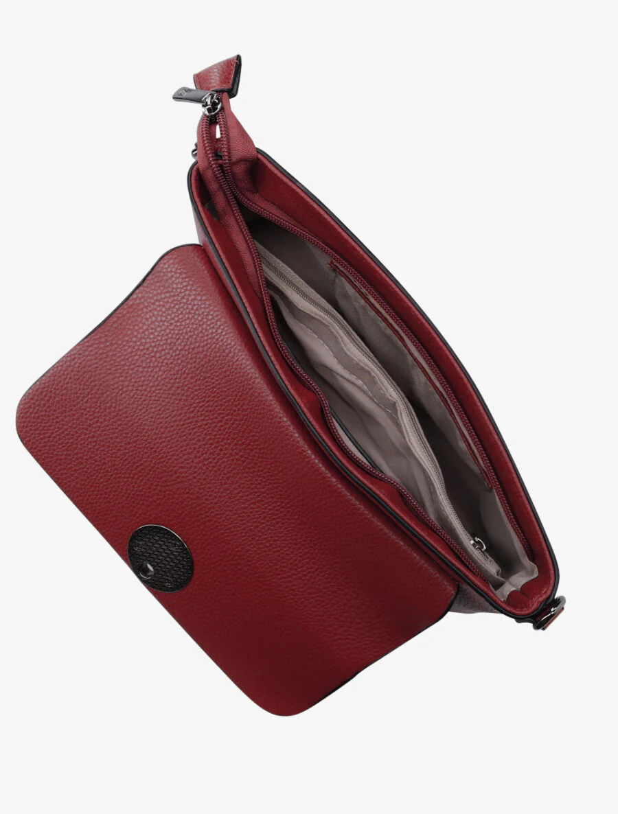 Sac baguette Roxane - Rouge - Image 4