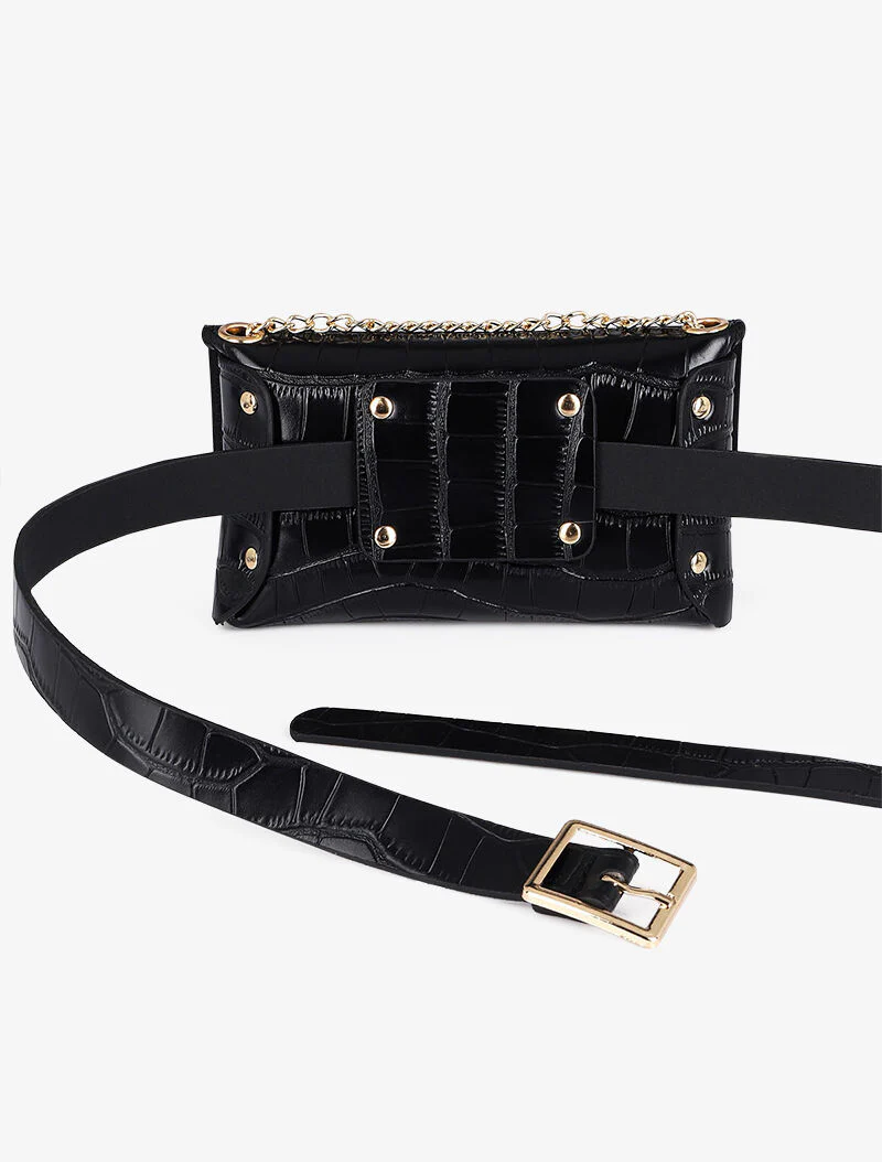 Sac banane Viviane - Noir - Image 4