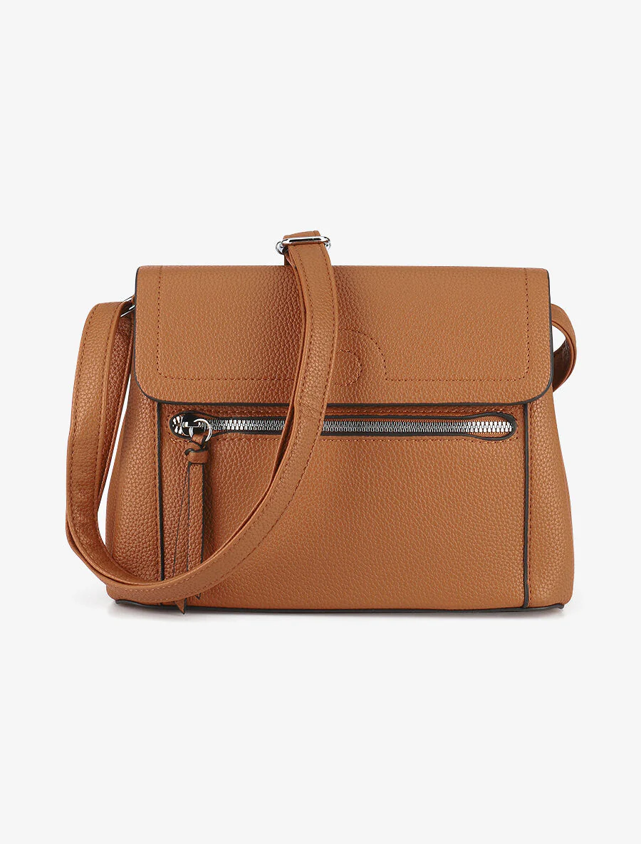Sac bandoulière Alicia - Camel