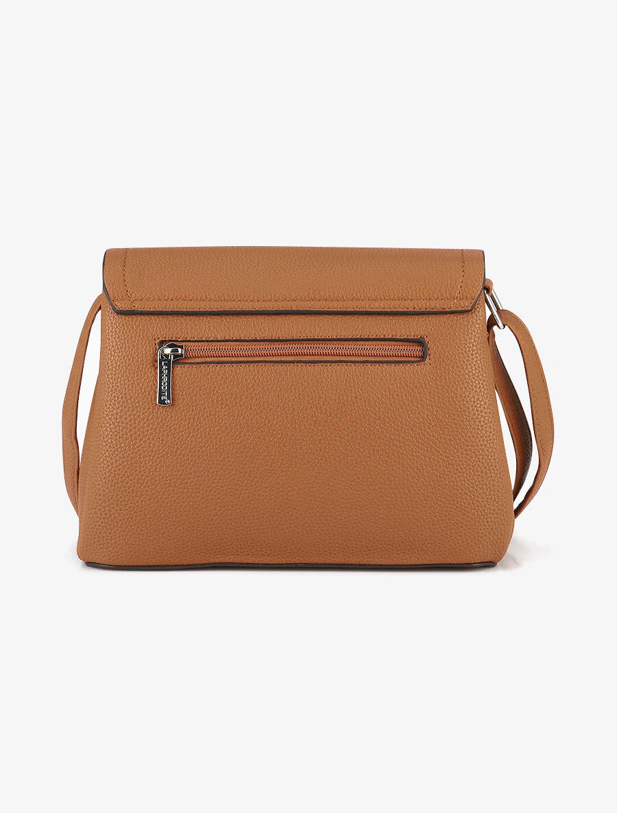 Sac bandoulière Alicia - Camel - Image 2