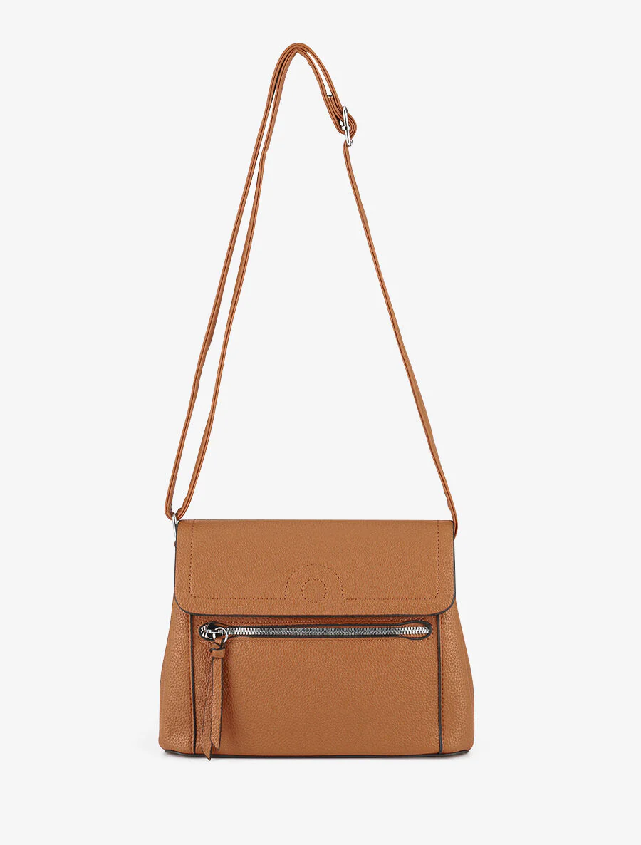 Sac bandoulière Alicia - Camel - Image 3
