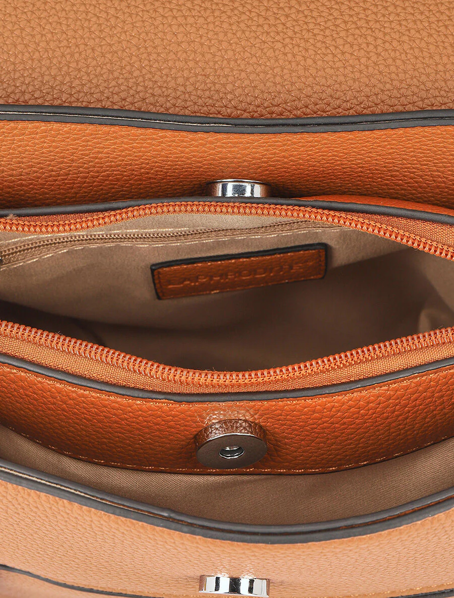 Sac bandoulière Alicia - Camel - Image 4