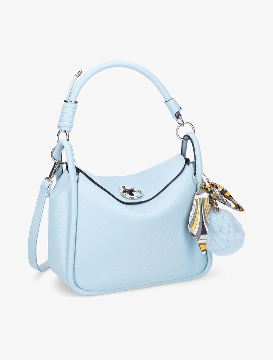 Sac bandoulière Andréa - Bleu ciel - Image 3