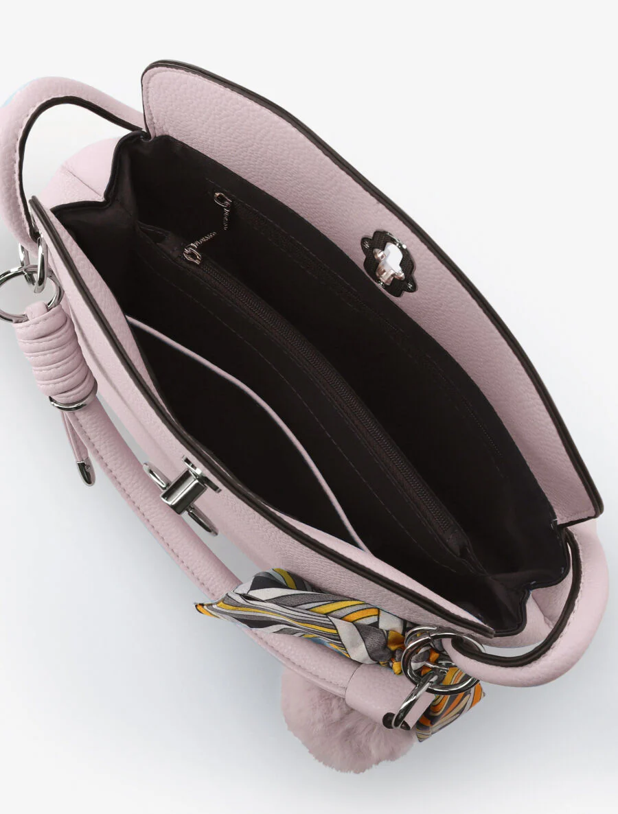Sac bandoulière Andréa - Rose - Image 4
