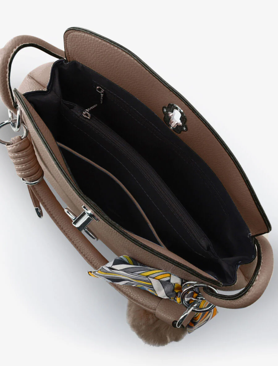 Sac bandoulière Andréa - Taupe - Image 4