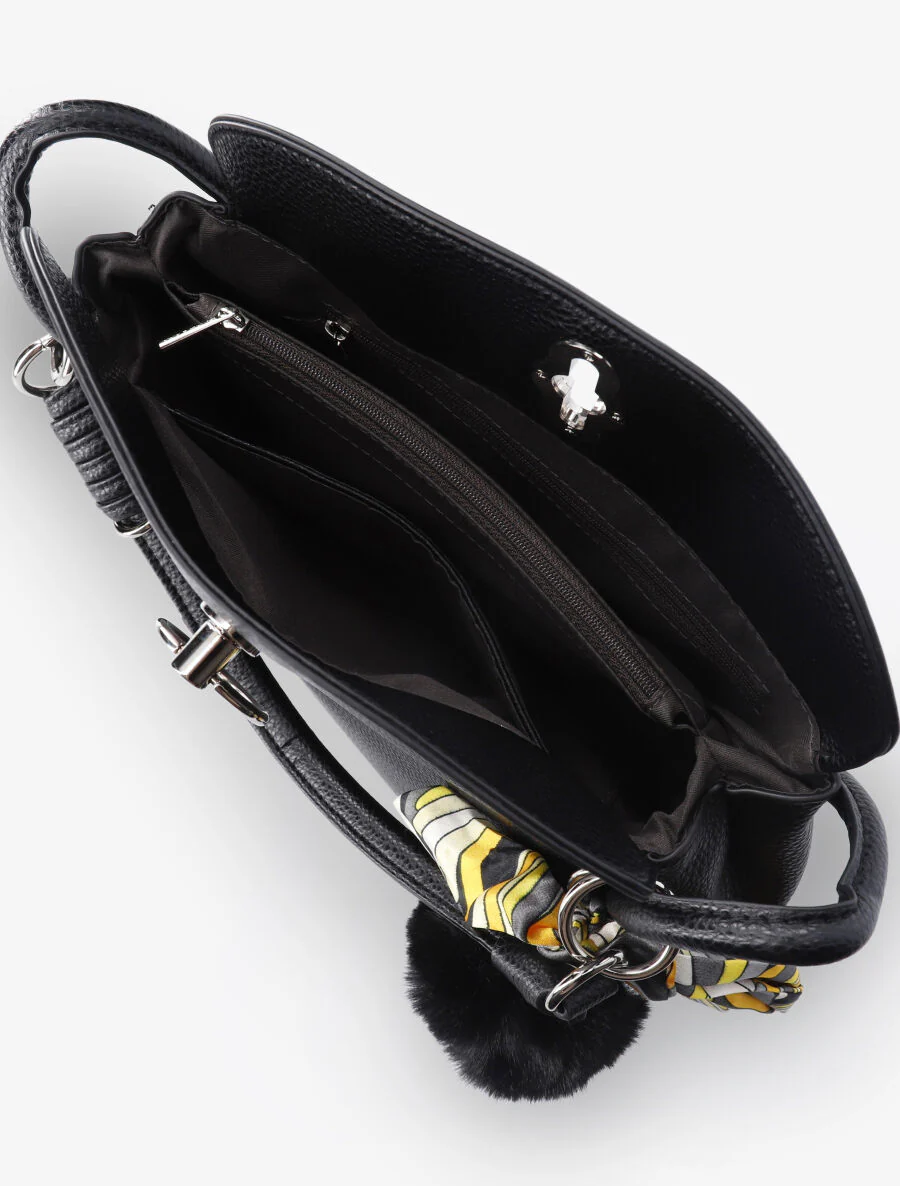 Sac bandoulière Andréa - Noir - Image 4