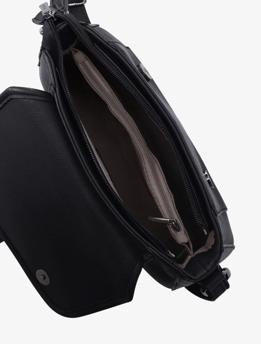 Sac bandoulière Bellerose - Noir - Image 4