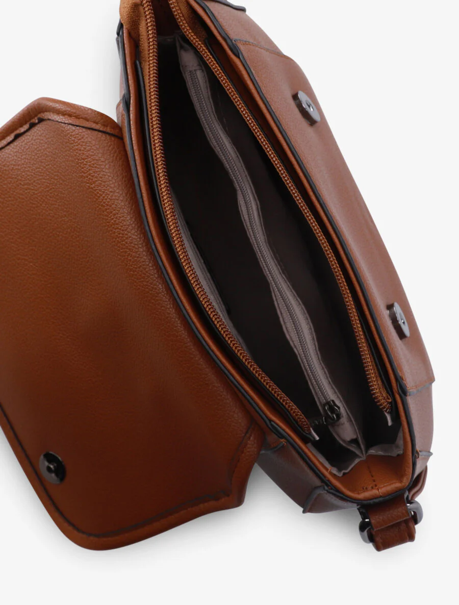 Sac bandoulière Bellerose - Camel - Image 4