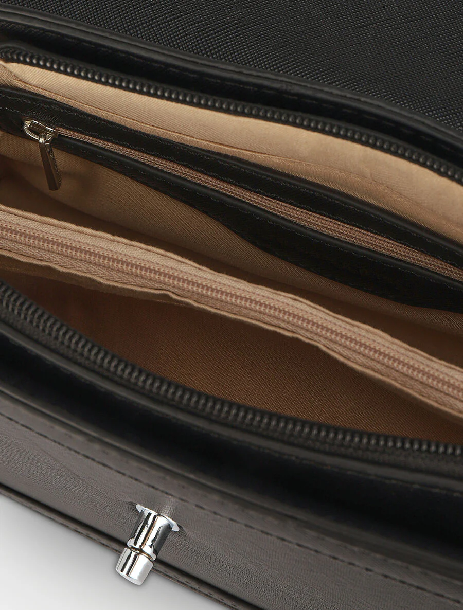 Sac bandoulière Bertha - Noir - Image 4