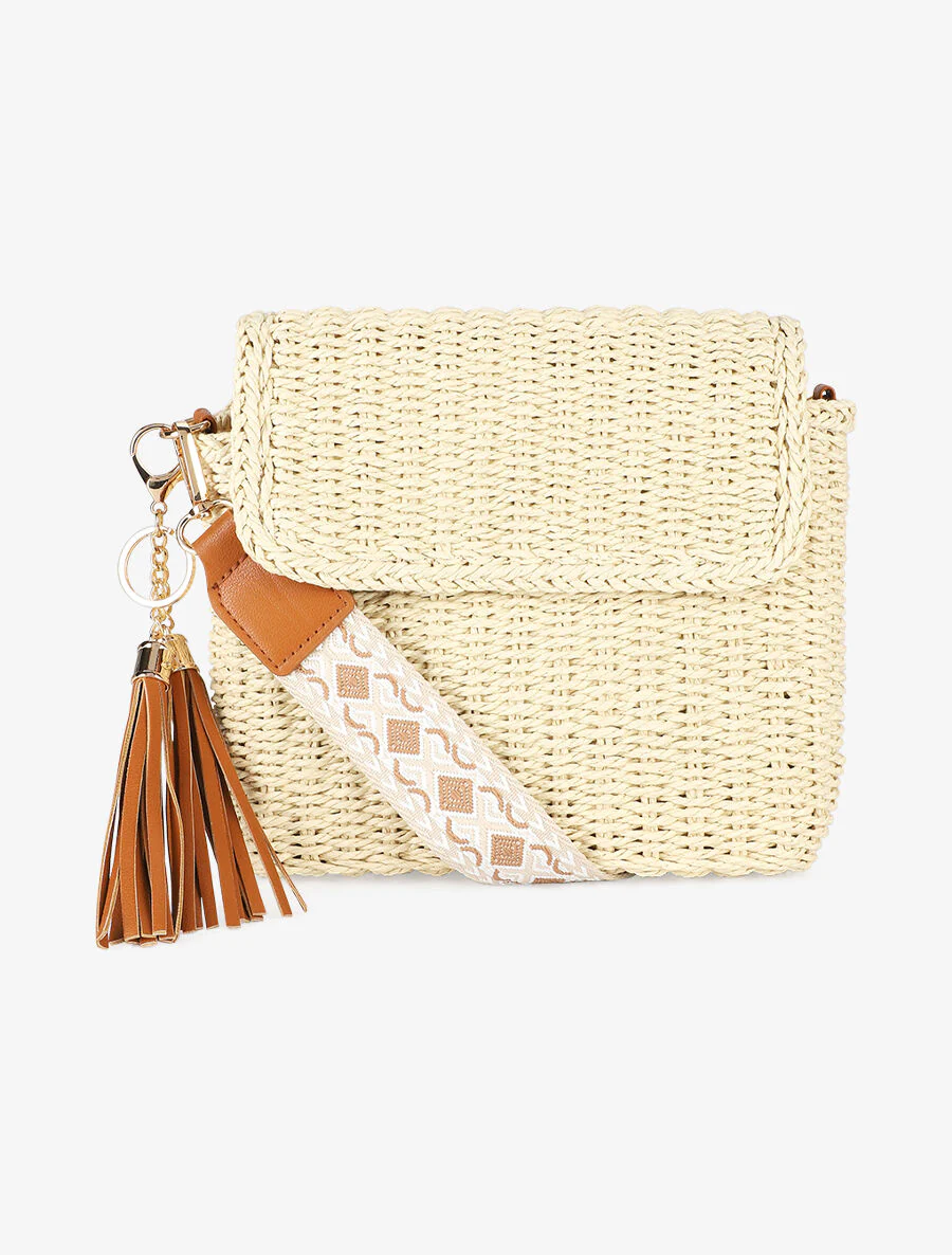 Sac bandoulière Carlota - Beige - Image 2