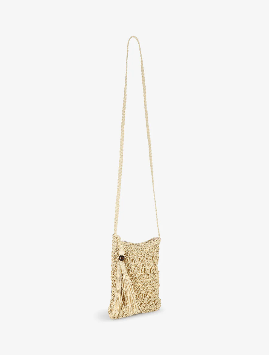 Sac bandoulière Cecilia - Beige - Image 3