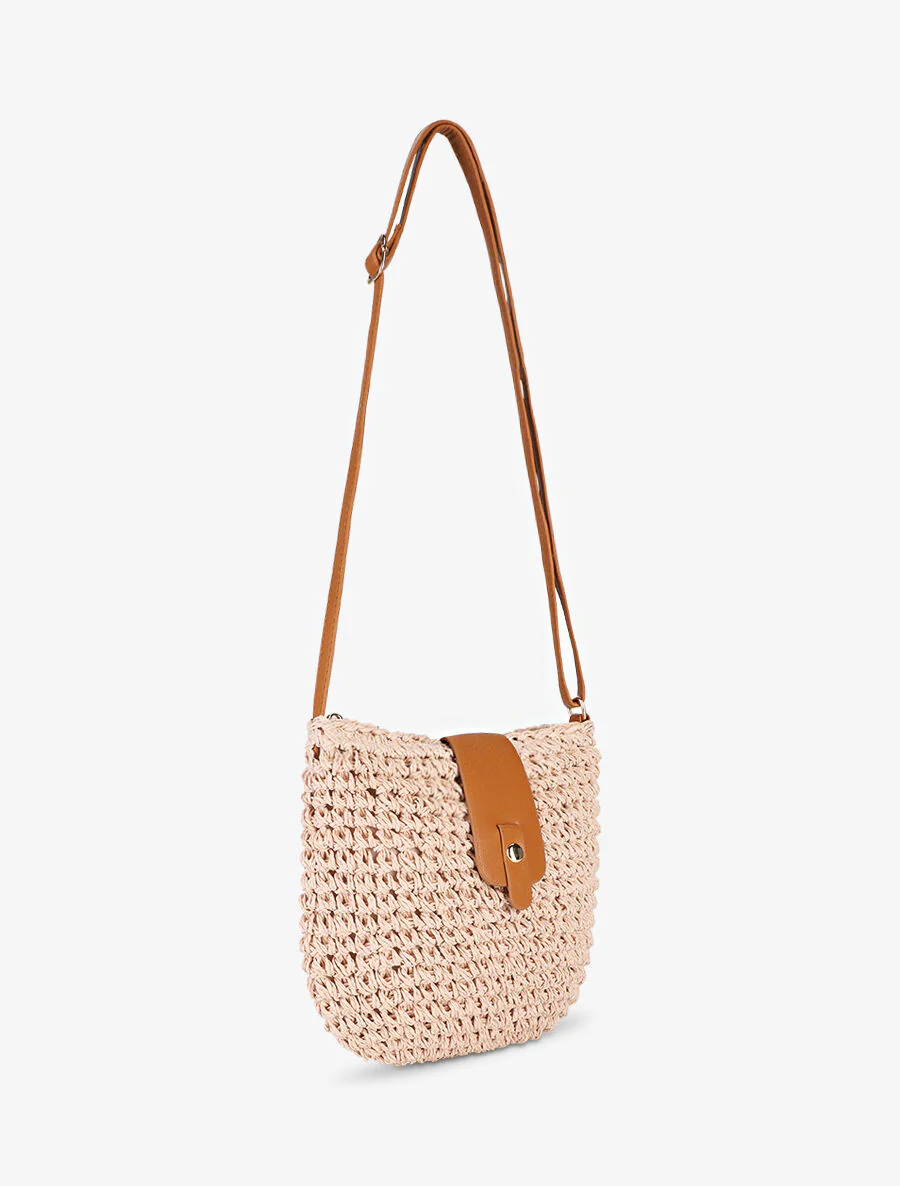 Sac bandoulière Delia - Rose - Image 3