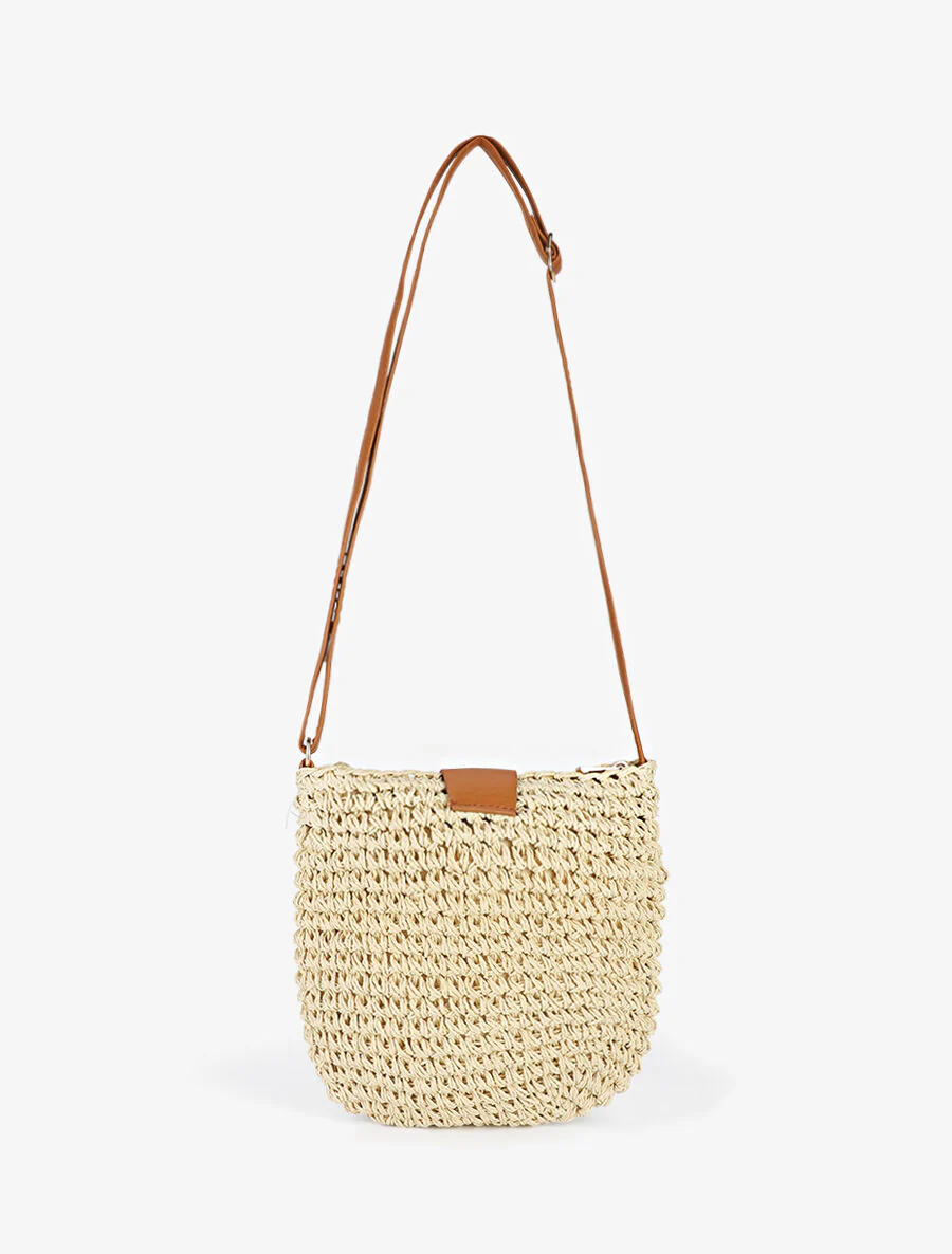 Sac bandoulière Delia - Beige - Image 2