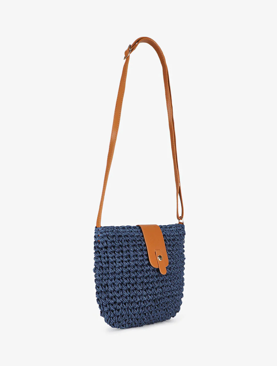 Sac bandoulière Delia - Marine - Image 3