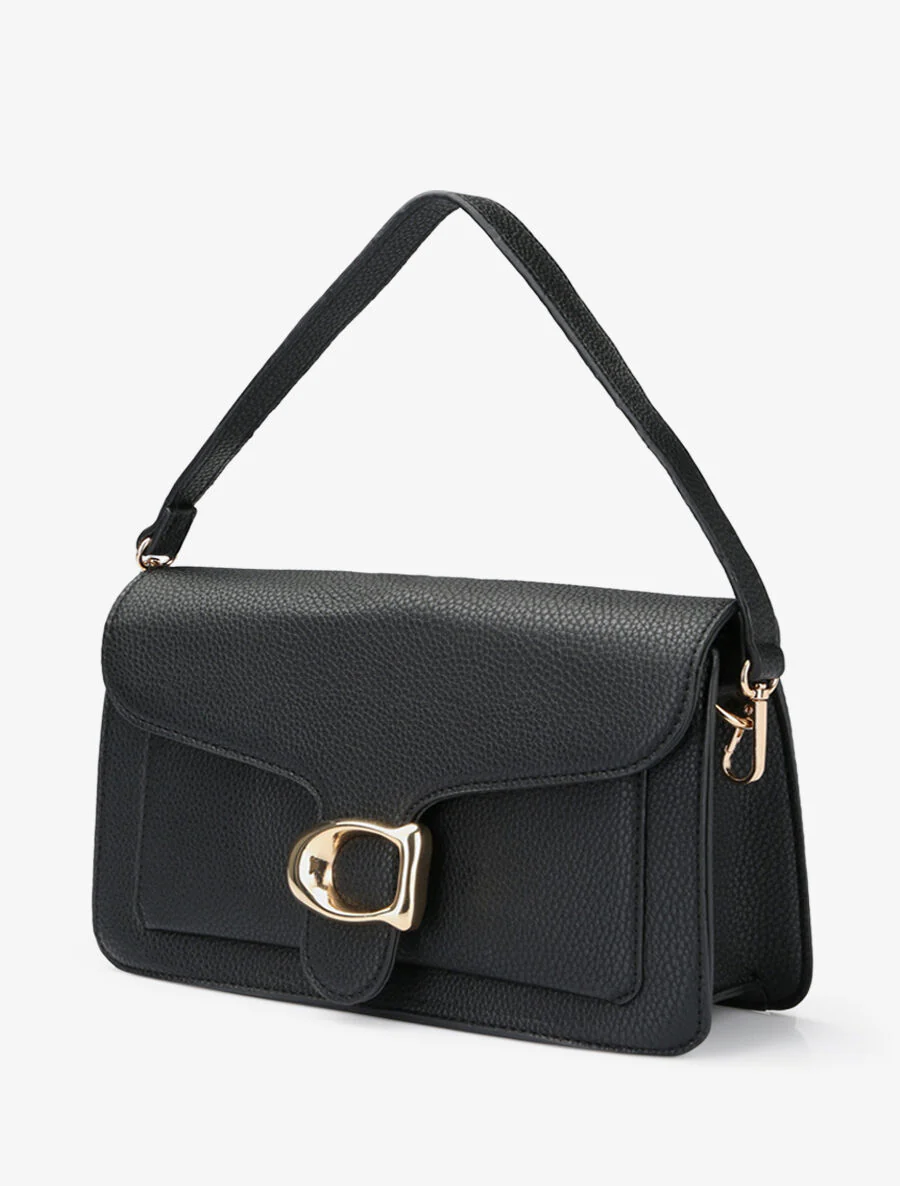 Sac bandoulière Dominique - Noir - Image 2
