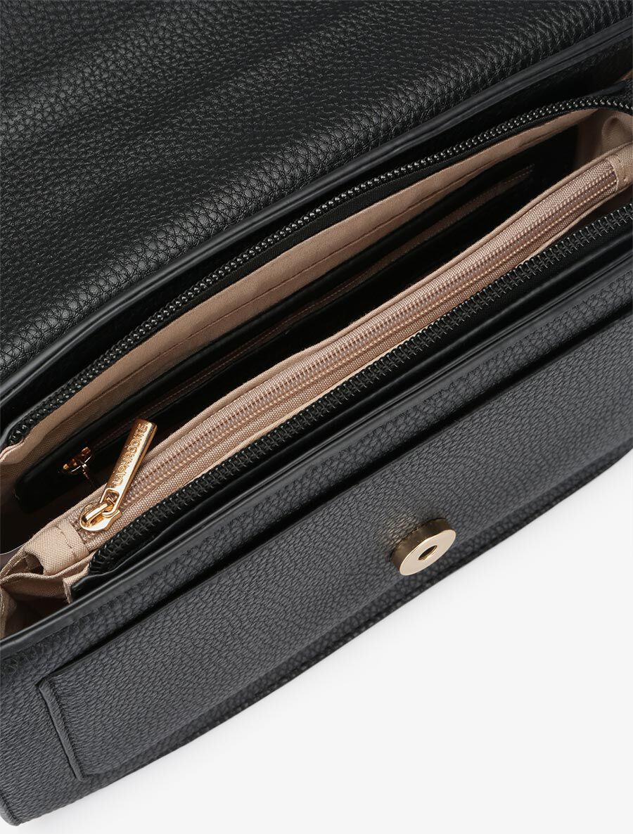 Sac bandoulière Dominique - Noir - Image 5
