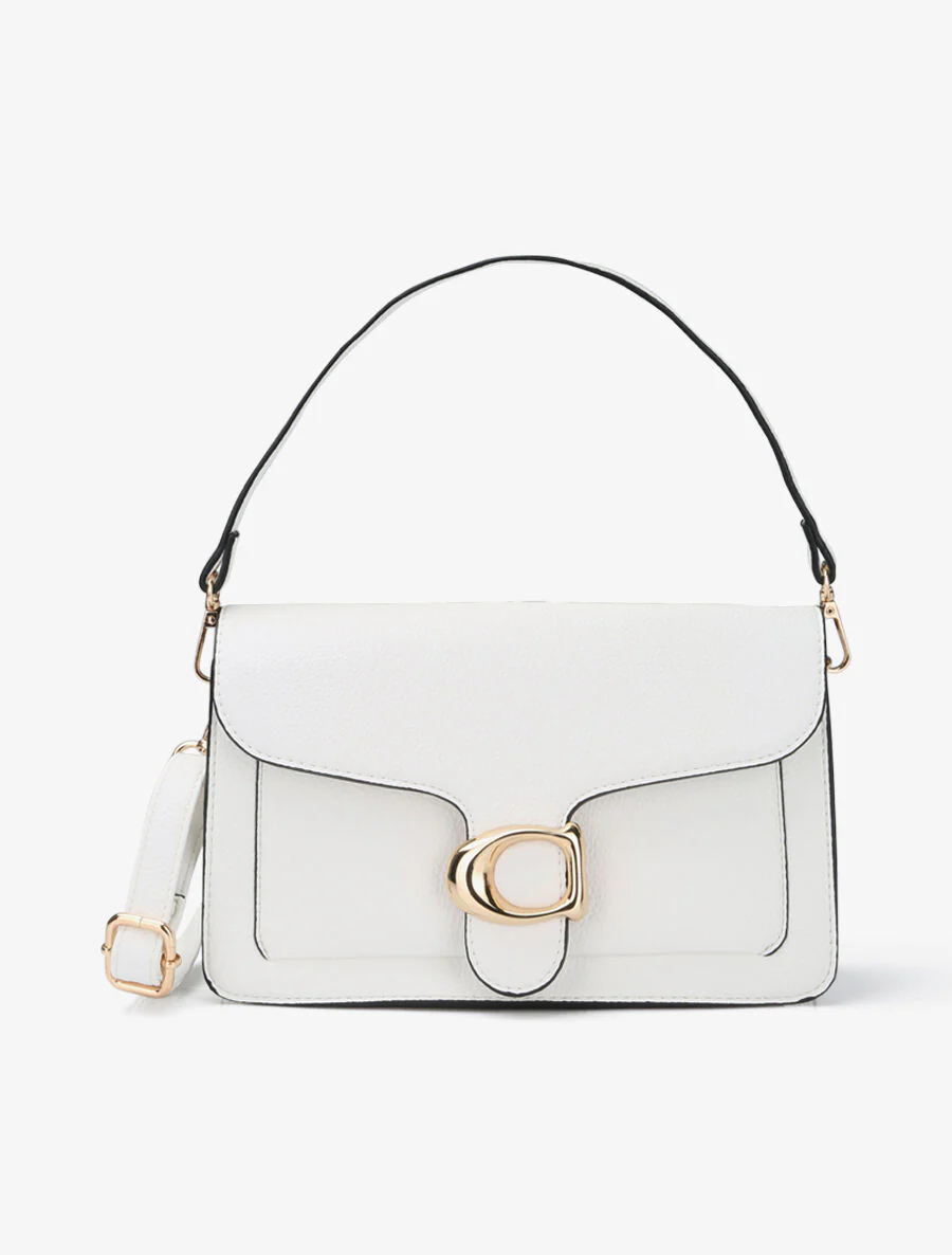 Sac bandoulière Dominique - Blanc