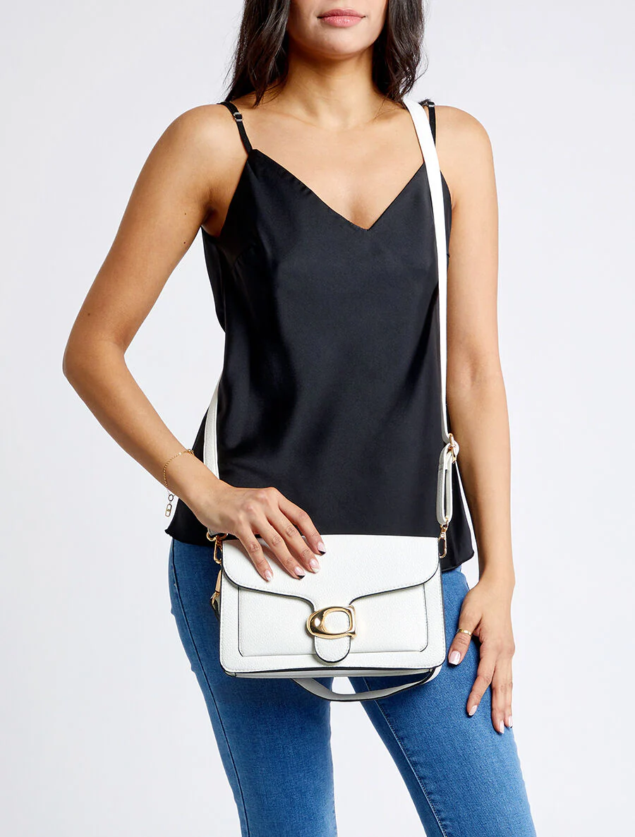 Sac bandoulière Dominique - Blanc - Image 6